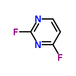 2,4-DIFLUOROPYRIMIDINE structure, CAS 2802-61-1