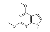 2,4-DIMETHOXY-7H-PYRROLO[2,3-D]PYRIMIDINE structure, CAS 90057-09-3