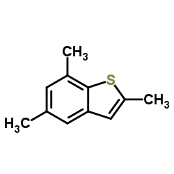 2,5,7-TRIMETHYLBENZO[B]THIOPHENE structure, CAS 16587-65-8