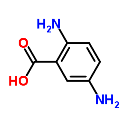 2,5-DIAMINOBENZOIC ACID structure, CAS 610-74-2