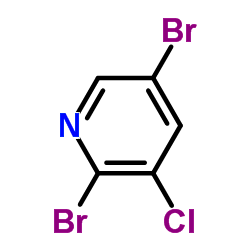 2,5-DIBROMO-3-CHLOROPYRIDINE structure, CAS 160599-70-2