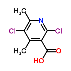 2,5-DICHLORO-4,6-DIMETHYLNICOTINIC ACID structure, CAS 142266-66-8