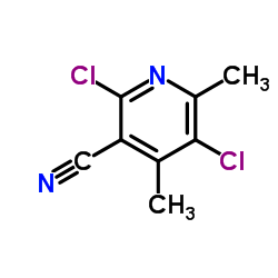 2,5-DICHLORO-4,6-DIMETHYLNICOTINONITRILE structure, CAS 91591-63-8