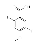 2,5-DIFLUORO-4-METHOXYBENZOIC ACID structure, CAS 1060739-01-6