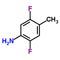 2,5-DIFLUORO-4-METHYLANILINE structure, CAS 878285-14-4