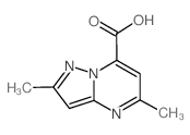 2,5-DIMETHYLPYRAZOLO[1,5-A]PYRIMIDINE-7-CARBOXYLIC ACID structure, CAS 1011355-87-5