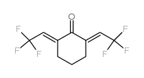 2,6-BIS(2,2,2-TRIFLUOROETHYLIDENE)CYCLOHEXANONE structure, CAS 141023-10-1