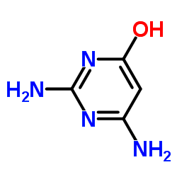 2,6-DIAMINOPYRIMIDIN-4-OL structure, CAS 100643-27-4