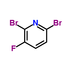 2,6-DIBROMO-3-FLUOROPYRIDINE structure, CAS 41404-59-5