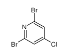2,6-DIBROMO-4-CHLOROPYRIDINE structure, CAS 1196156-59-8