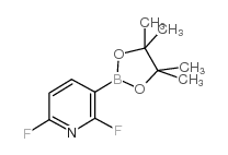 2,6-DIFLUORO-3-(4,4,5,5-TETRAMETHYL-1,3,2-DIOXABOROLAN-2-YL)PYRIDINE structure, CAS 1072945-00-6