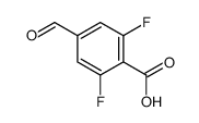 2,6-DIFLUORO-4-FORMYLBENZOIC ACID structure, CAS 1242070-98-9