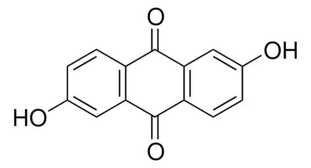 2,6-DIHYDROXYANTHRACENE-9,10-DIONE structure, CAS 84-60-6