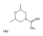 2,6-DIMETHYLMORPHOLINE-4-CARBOXIMIDAMIDE HYDROBROMIDE structure, CAS 175201-45-3