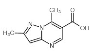 2,7-DIMETHYLPYRAZOLO[1,5-A]PYRIMIDINE-6-CARBOXYLIC ACID structure, CAS 175201-51-1