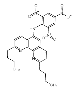 2,9-DIBUTYL-N-(2,4,6-TRINITROPHENYL)-1,10-PHENANTHROLIN-5-AMINE structure, CAS 173929-82-3