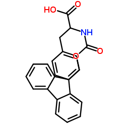 2-((((9H-FLUOREN-9-YL)METHOXY)CARBONYL)AMINO)-3-PHENYLPROPANOIC ACID structure, CAS 100750-05-8