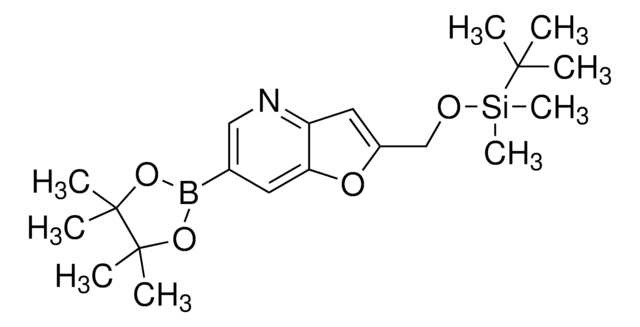 2-(((TERT-BUTYLDIMETHYLSILYL)OXY)METHYL)-6-(4,4,5,5-TETRAMETHYL-1,3,2-DIOXABOROLAN-2-YL)FURO[3,2-B]PYRIDINE structure, CAS 1188927-49-2
