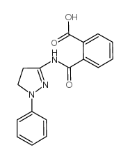 2-((1-PHENYL-4,5-DIHYDRO-1H-PYRAZOL-3-YL)CARBAMOYL)BENZOIC ACID structure, CAS 304661-57-2