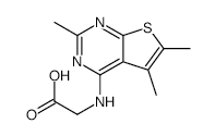 2-((2,5,6-TRIMETHYLTHIENO[2,3-D]PYRIMIDIN-4-YL)AMINO)ACETIC ACID structure, CAS 871673-05-1