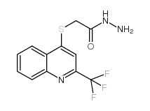 2-((2-(TRIFLUOROMETHYL)QUINOLIN-4-YL)THIO)ACETOHYDRAZIDE structure, CAS 175203-43-7