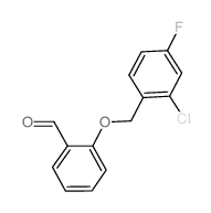 2-((2-CHLORO-4-FLUOROBENZYL)OXY)BENZALDEHYDE structure, CAS 588681-52-1