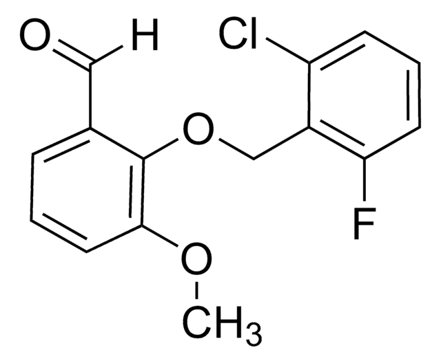 2-((2-CHLORO-6-FLUOROBENZYL)OXY)-3-METHOXYBENZALDEHYDE structure, CAS 667437-86-7