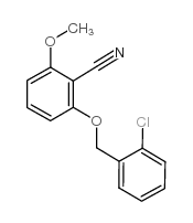 2-((2-CHLOROBENZYL)OXY)-6-METHOXYBENZONITRILE structure, CAS 175204-02-1