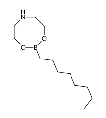 2-((2-HYDROXYETHYL)AMINO)ETHYL HYDROGEN OCTYLBORONATE structure, CAS 96508-56-4