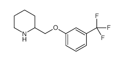 2-((3-(TRIFLUOROMETHYL)PHENOXY)METHYL)PIPERIDINE structure, CAS 1019443-66-3