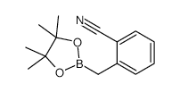 2-((4,4,5,5-TETRAMETHYL-1,3,2-DIOXABOROLAN-2-YL)METHYL)BENZONITRILE structure, CAS 149989-78-6
