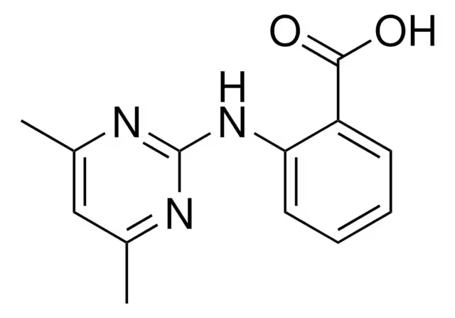 2-((4,6-DIMETHYLPYRIMIDIN-2-YL)AMINO)BENZOIC ACID structure, CAS 17174-03-7