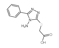 2-((4-AMINO-5-PHENYL-4H-1,2,4-TRIAZOL-3-YL)THIO)ACETIC ACID structure, CAS 114402-22-1
