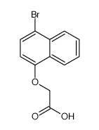 2-((4-BROMONAPHTHALEN-1-YL)OXY)ACETIC ACID structure, CAS 82746-69-8