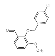 2-((4-CHLOROBENZYL)OXY)-3-METHOXYBENZALDEHYDE structure, CAS 52803-62-0