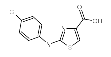 2-((4-CHLOROPHENYL)AMINO)THIAZOLE-4-CARBOXYLIC ACID structure, CAS 165682-82-6