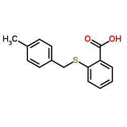 2-((4-METHYLBENZYL)THIO)BENZOIC ACID structure, CAS 104351-51-1