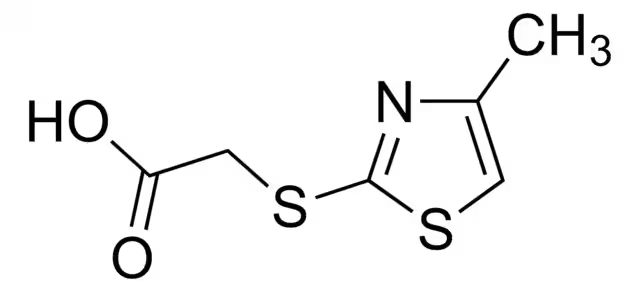 2-((4-METHYLTHIAZOL-2-YL)THIO)ACETIC ACID structure, CAS 5685-17-6