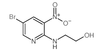 2-((5-BROMO-3-NITROPYRIDIN-2-YL)AMINO)ETHANOL structure, CAS 1033202-32-2