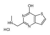 2-((METHYLAMINO)METHYL)THIENO[3,2-D]PYRIMIDIN-4(3H)-ONE HYDROCHLORIDE structure, CAS 923216-51-7