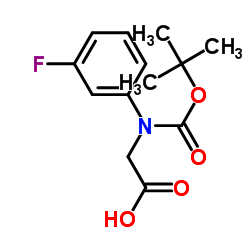 2-((TERT-BUTOXYCARBONYL)(3-FLUOROPHENYL)AMINO)ACETIC ACID structure, CAS 142121-94-6