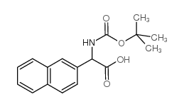2-((TERT-BUTOXYCARBONYL)AMINO)-2-(NAPHTHALEN-2-YL)ACETIC ACID structure, CAS 33741-79-6