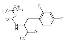 2-((TERT-BUTOXYCARBONYL)AMINO)-3-(2,4-DIFLUOROPHENYL)PROPANOIC ACID structure, CAS 174691-78-2