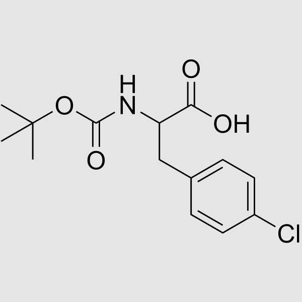 2-((TERT-BUTOXYCARBONYL)AMINO)-3-(4-CHLOROPHENYL)PROPANOIC ACID structure, CAS 51301-86-1