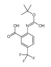 2-((TERT-BUTOXYCARBONYL)AMINO)-5-(TRIFLUOROMETHYL)BENZOIC ACID structure, CAS 141940-29-6