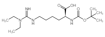 2-((TERT-BUTOXYCARBONYL)AMINO)-6-(3,3-DIETHYLGUANIDINO)HEXANOIC ACID structure, CAS 122532-94-9