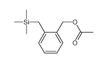 2-((TRIMETHYLSILYL)METHYL)BENZYL ACETATE structure, CAS 100642-59-9