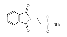 2-(1,3-DIOXOISOINDOLIN-2-YL)ETHANESULFONAMIDE structure, CAS 4443-23-6