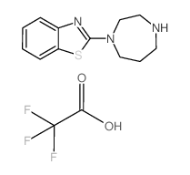 2-(1,4-DIAZEPAN-1-YL)BENZO[D]THIAZOLE 2,2,2-TRIFLUOROACETATE structure, CAS 1185033-39-9
