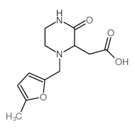 2-(1-((5-METHYLFURAN-2-YL)METHYL)-3-OXOPIPERAZIN-2-YL)ACETIC ACID structure, CAS 1022919-08-9